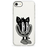 Faded Feline Impact Phone Case for iPhone SE 8 7 Plus