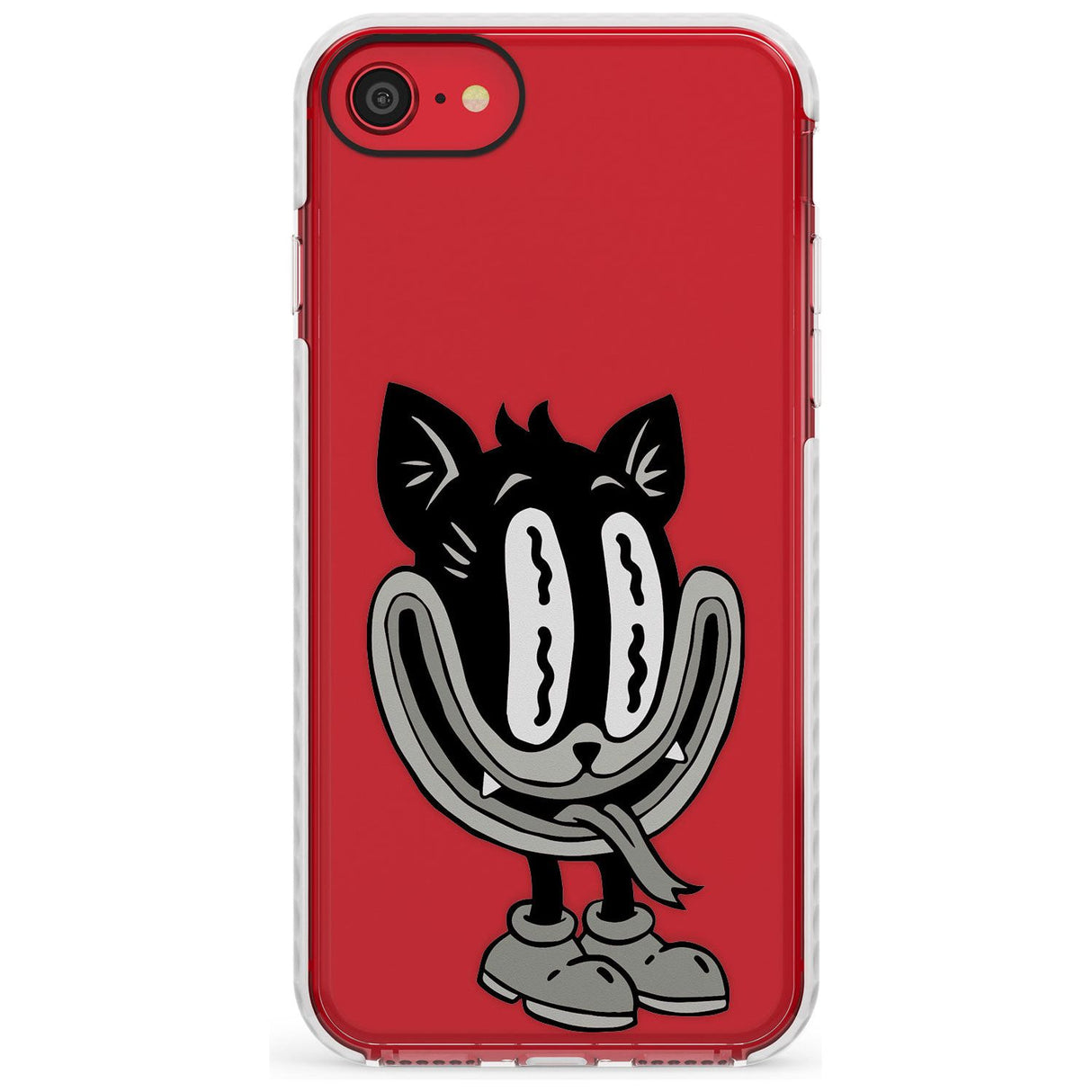 Faded Feline Impact Phone Case for iPhone SE 8 7 Plus