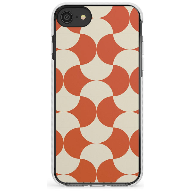 Abstract Retro Shapes: Psychedelic Pattern Slim TPU Phone Case for iPhone SE 8 7 Plus