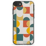 Abstract Retro Shapes: Muted Colour Mix Slim TPU Phone Case for iPhone SE 8 7 Plus