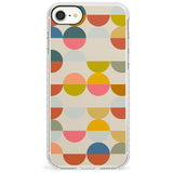 Abstract Retro Shapes: Colourful Circles Slim TPU Phone Case for iPhone SE 8 7 Plus