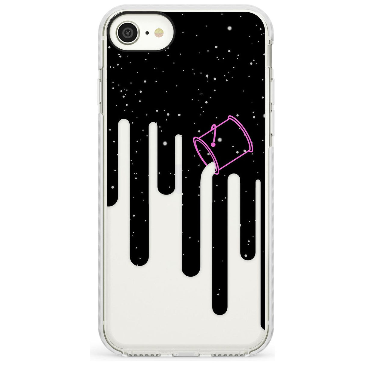 Space Bucket Slim TPU Phone Case for iPhone SE 8 7 Plus