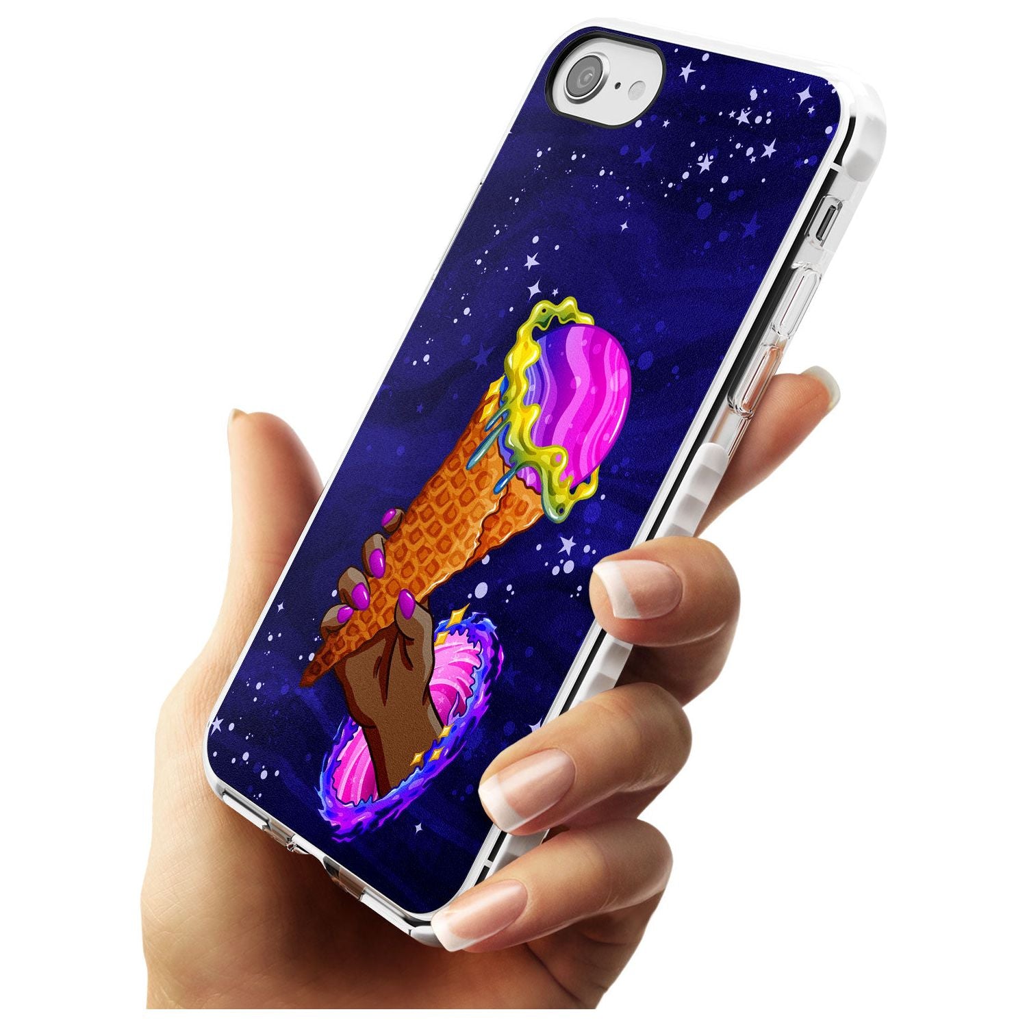 Interdimensional Ice Cream Impact Phone Case for iPhone SE 8 7 Plus