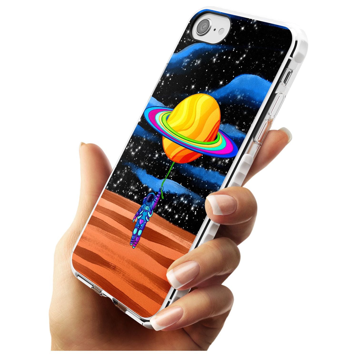 World On Helium Impact Phone Case for iPhone SE 8 7 Plus