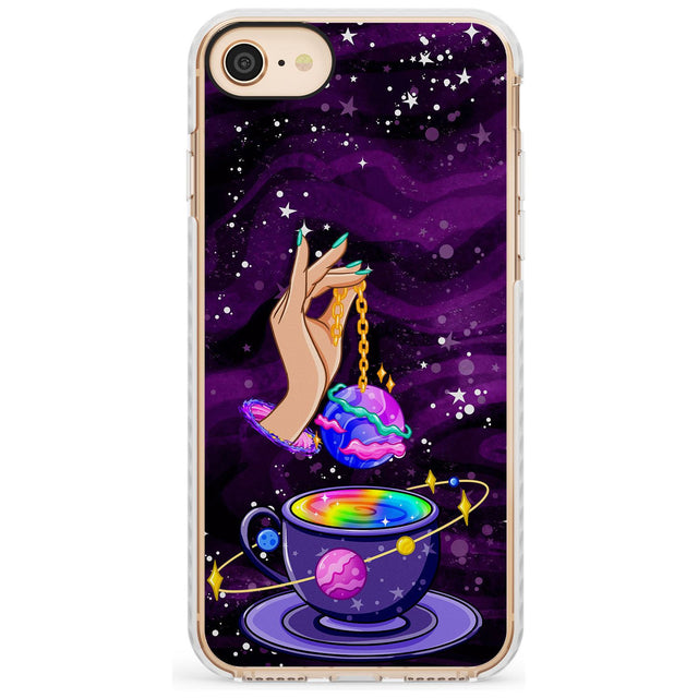 Space Tea Impact Phone Case for iPhone SE 8 7 Plus