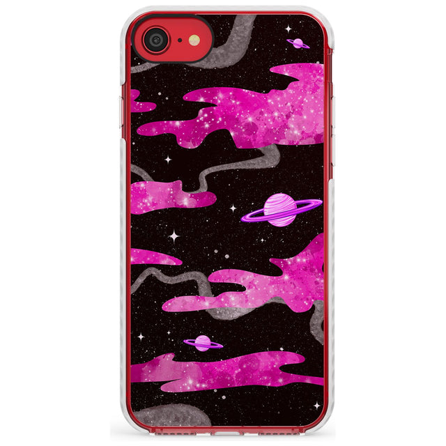 Pink Pattern Impact Phone Case for iPhone SE 8 7 Plus