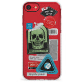 Skull Sticker Mix Slim TPU Phone Case for iPhone SE 8 7 Plus