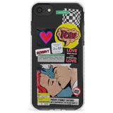 Retro Sticker Mix Slim TPU Phone Case for iPhone SE 8 7 Plus