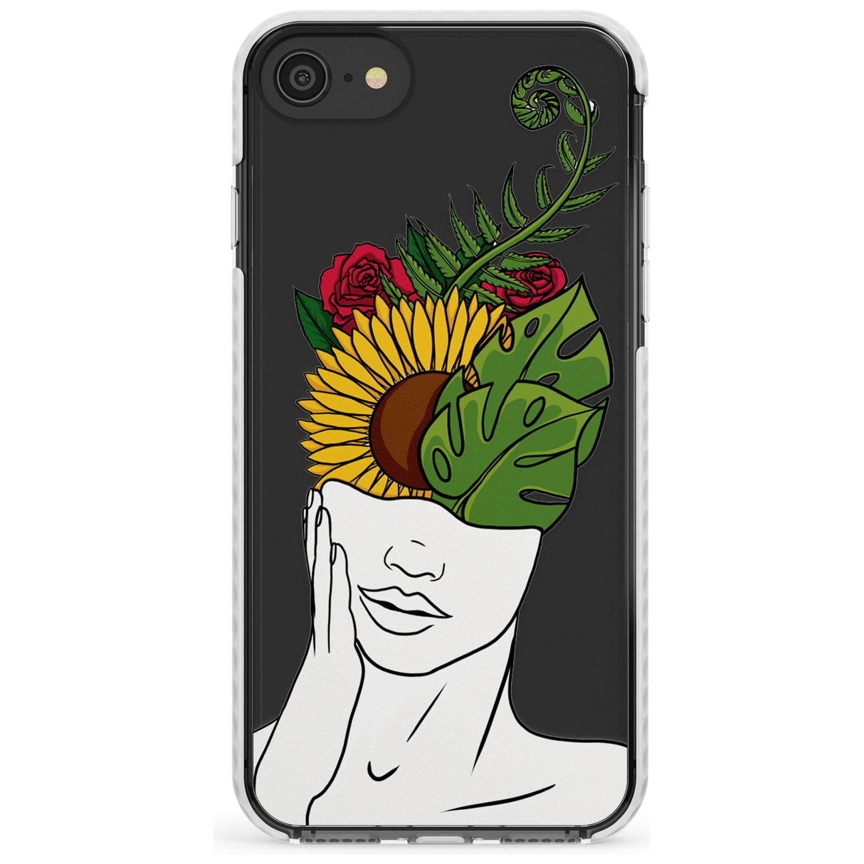 LET THE MIND FLOURISH Slim TPU Phone Case for iPhone SE 8 7 Plus