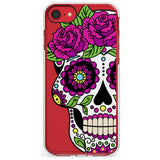 Purple Floral Sugar Skull Impact Phone Case for iPhone SE 8 7 Plus