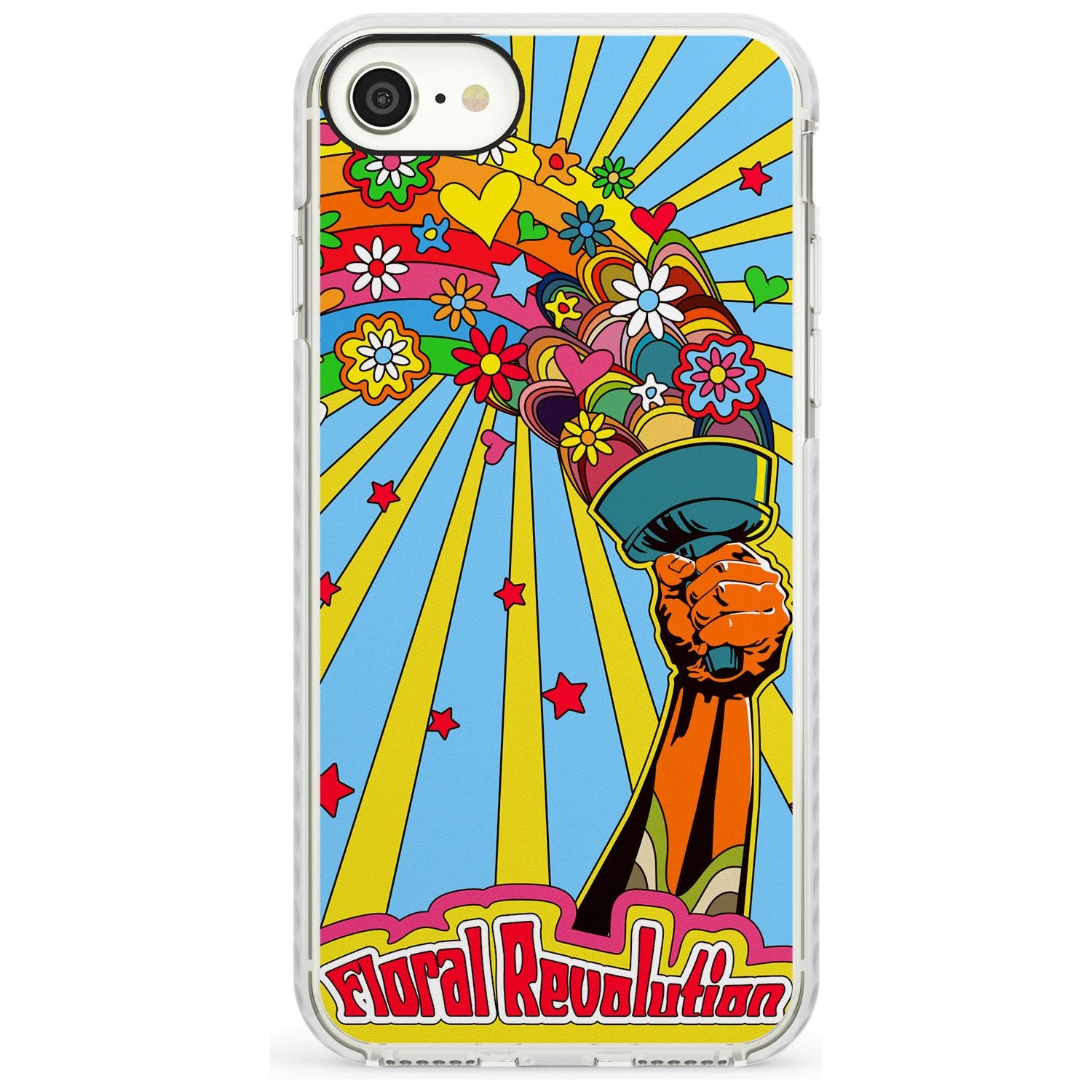 Floral Revolution Slim TPU Phone Case for iPhone SE 8 7 Plus
