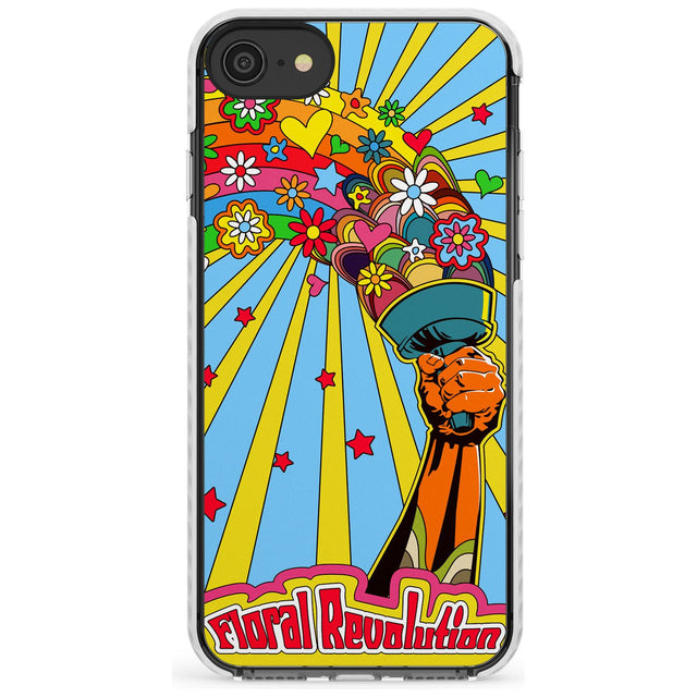 Floral Revolution Slim TPU Phone Case for iPhone SE 8 7 Plus