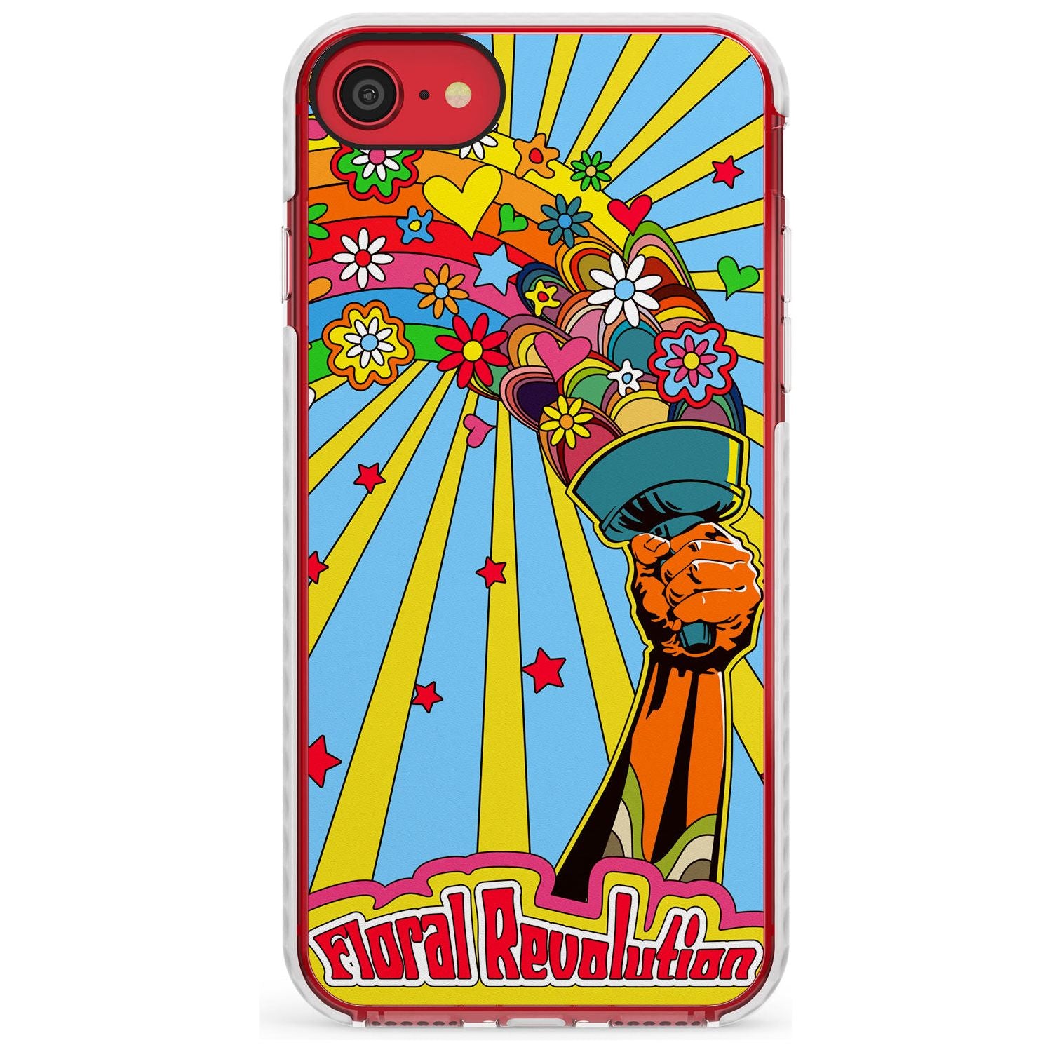 Floral Revolution Slim TPU Phone Case for iPhone SE 8 7 Plus