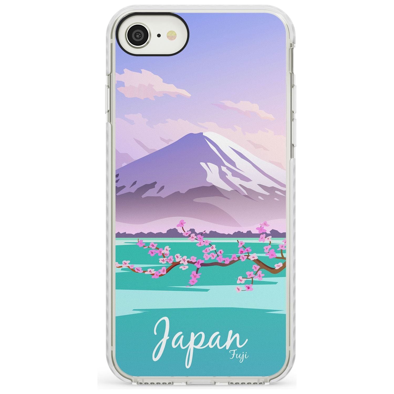 Vintage Travel Poster Japan Impact Phone Case for iPhone SE 8 7 Plus