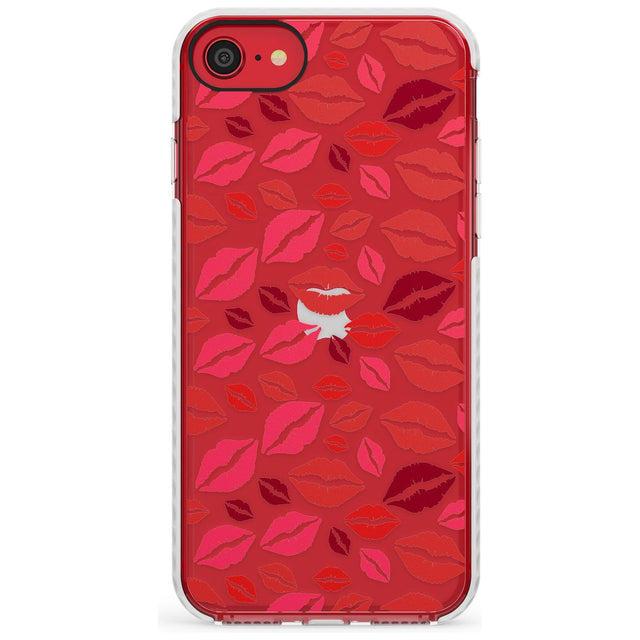 Lips Pattern Slim TPU Phone Case for iPhone SE 8 7 Plus