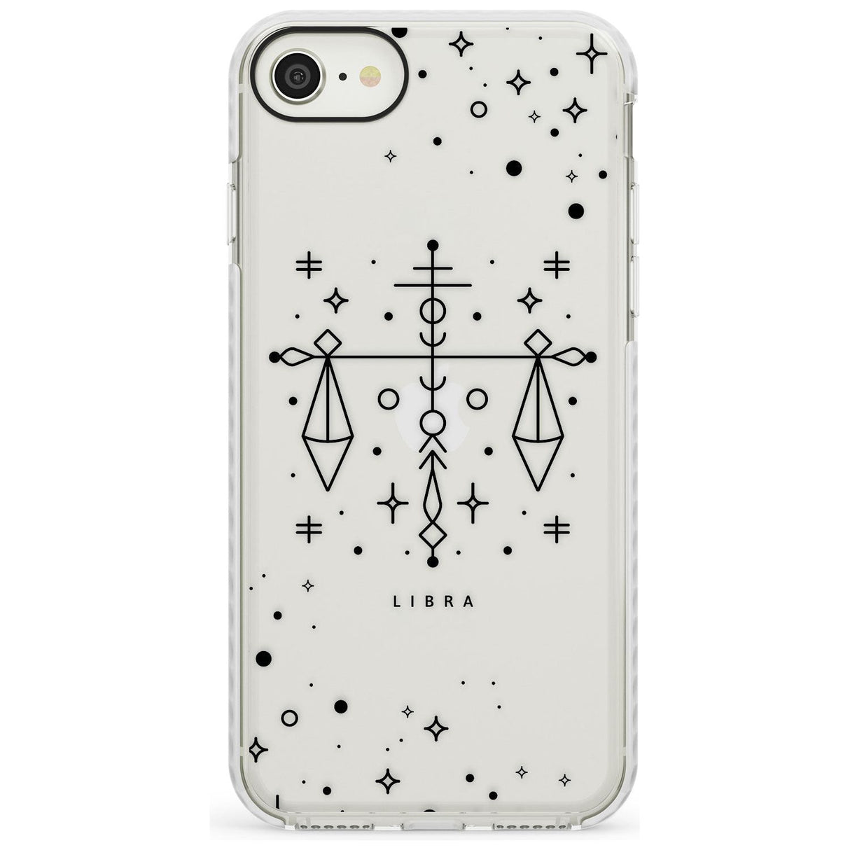 Libra Emblem - Transparent Design Impact Phone Case for iPhone SE 8 7 Plus