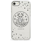 Scorpio Emblem - Transparent Design Impact Phone Case for iPhone SE 8 7 Plus