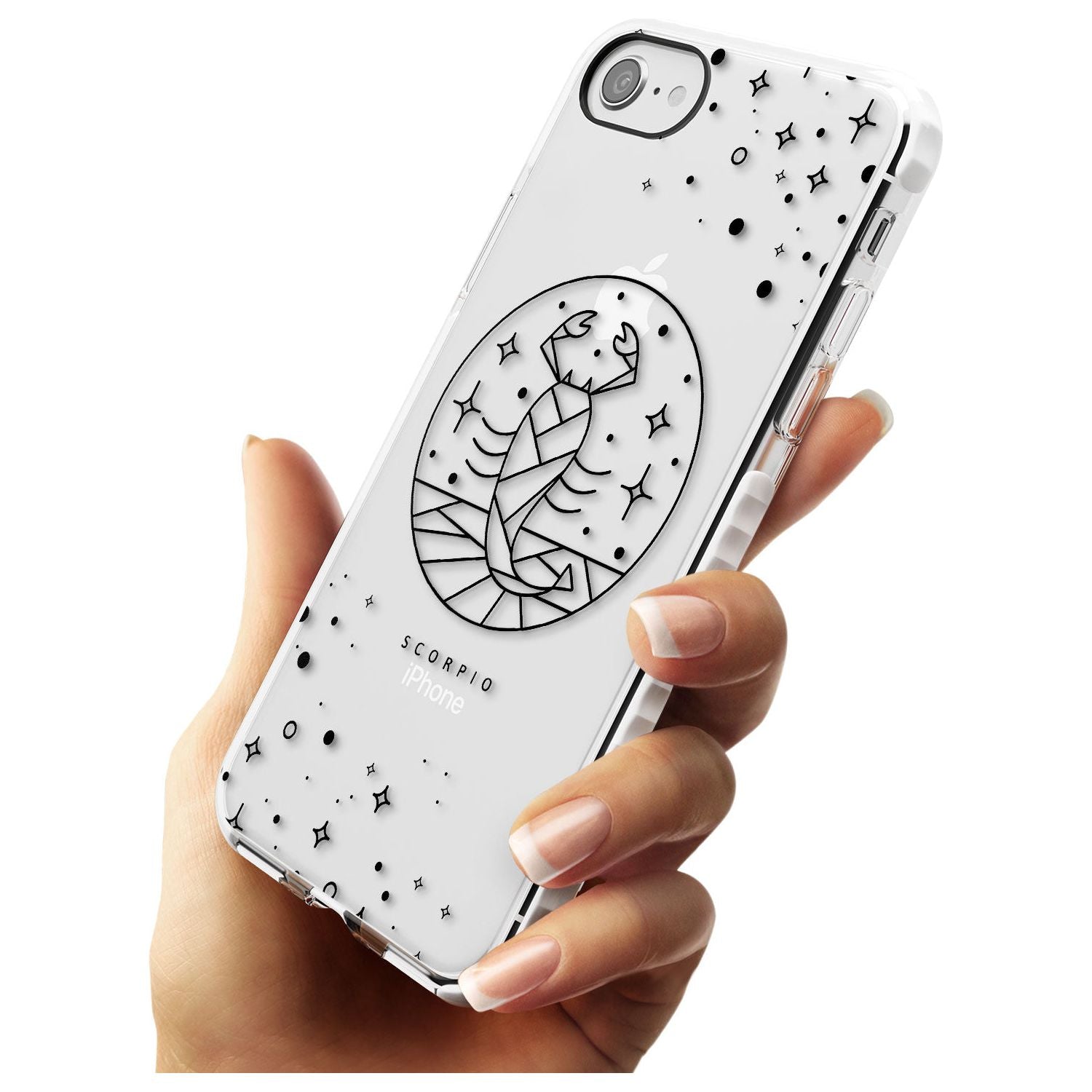 Scorpio Emblem - Transparent Design Impact Phone Case for iPhone SE 8 7 Plus