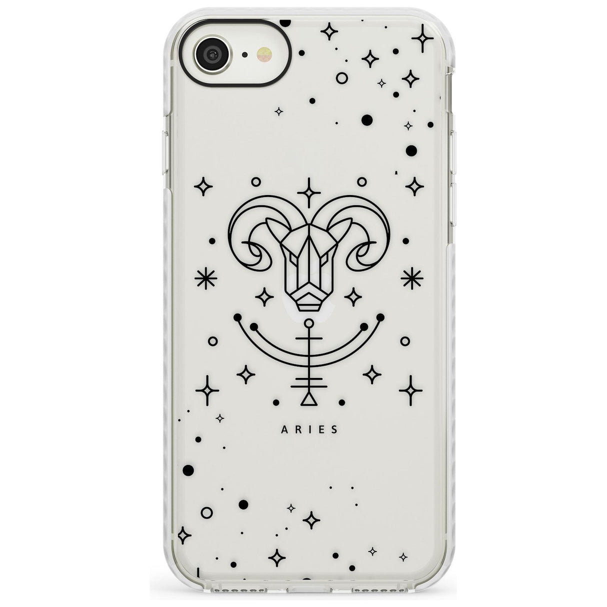 Aries Emblem - Transparent Design Impact Phone Case for iPhone SE 8 7 Plus