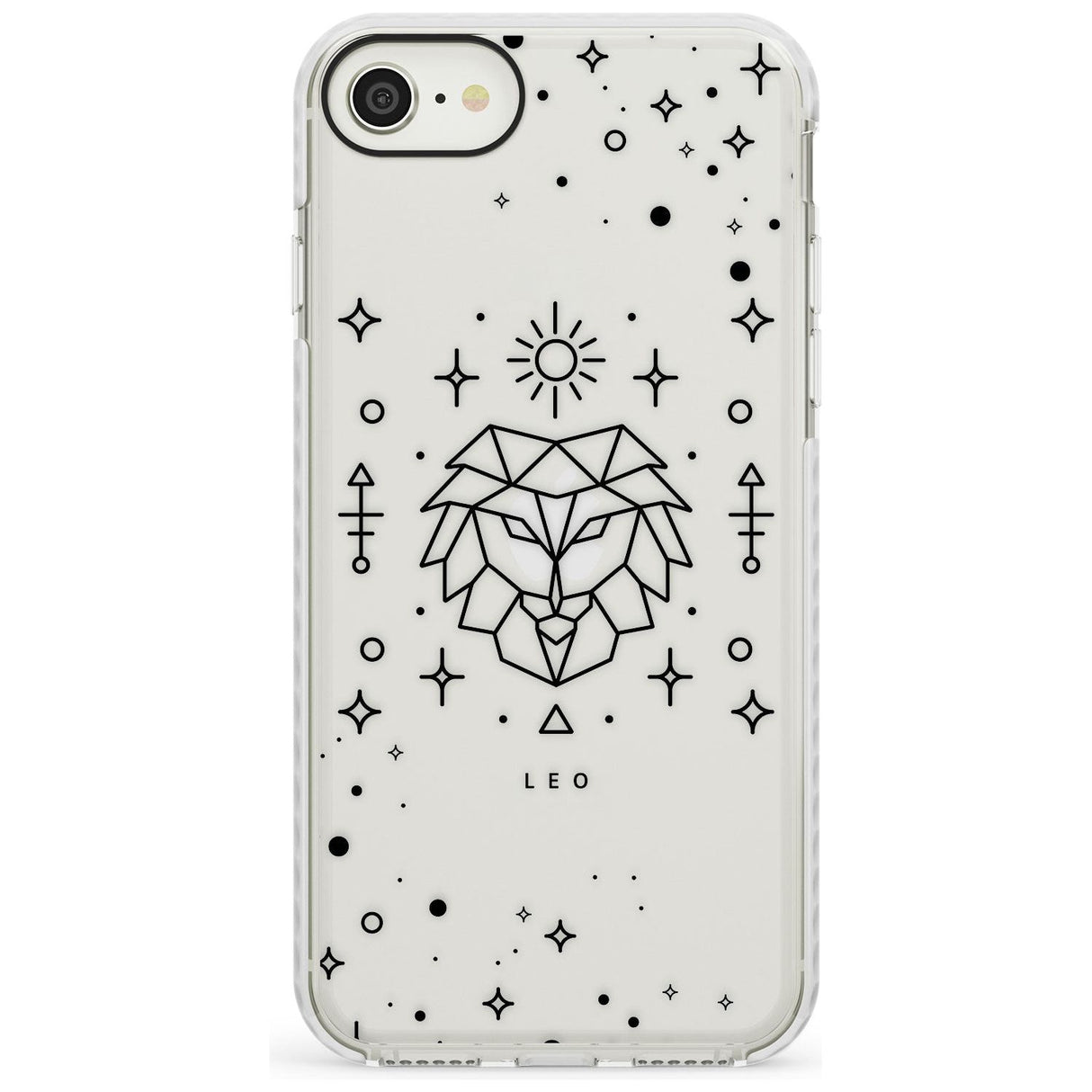 Leo Emblem - Transparent Design Impact Phone Case for iPhone SE 8 7 Plus