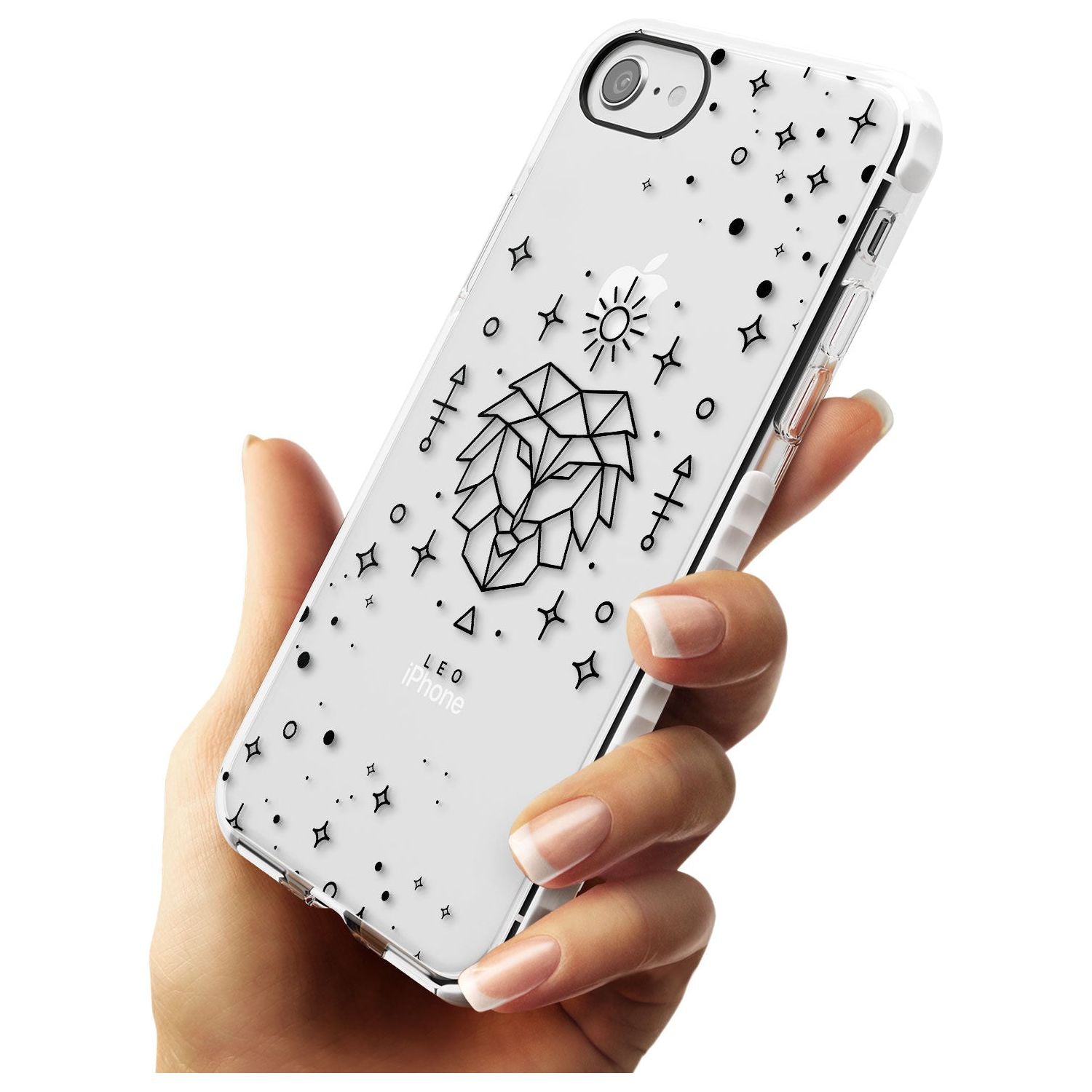 Leo Emblem - Transparent Design Impact Phone Case for iPhone SE 8 7 Plus