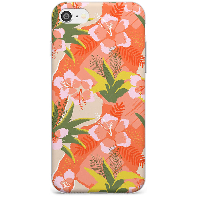 Hawaiian Flowers Abstract Pattern iPhone Case  Slim Case Phone Case - Case Warehouse
