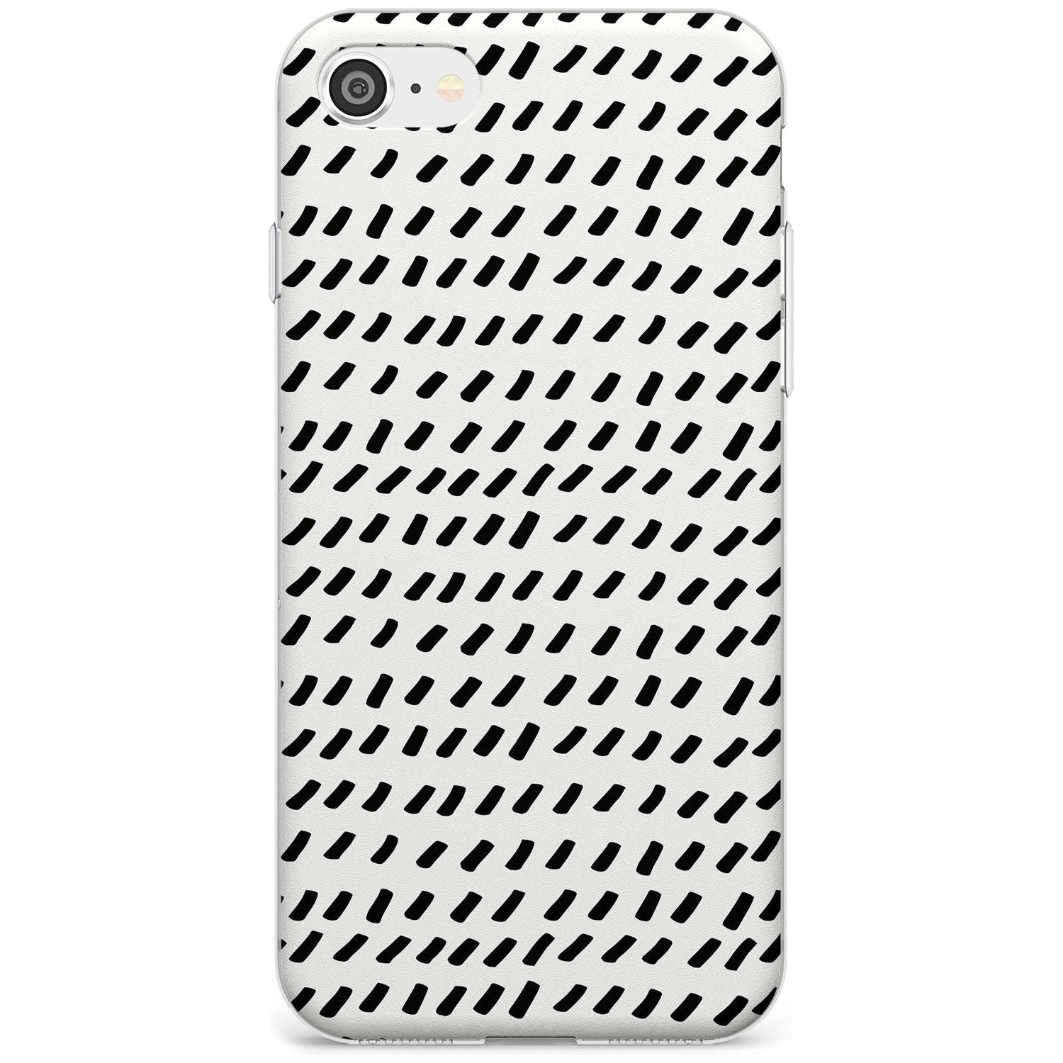 Hand Drawn Lines Pattern Slim TPU Phone Case for iPhone SE 8 7 Plus