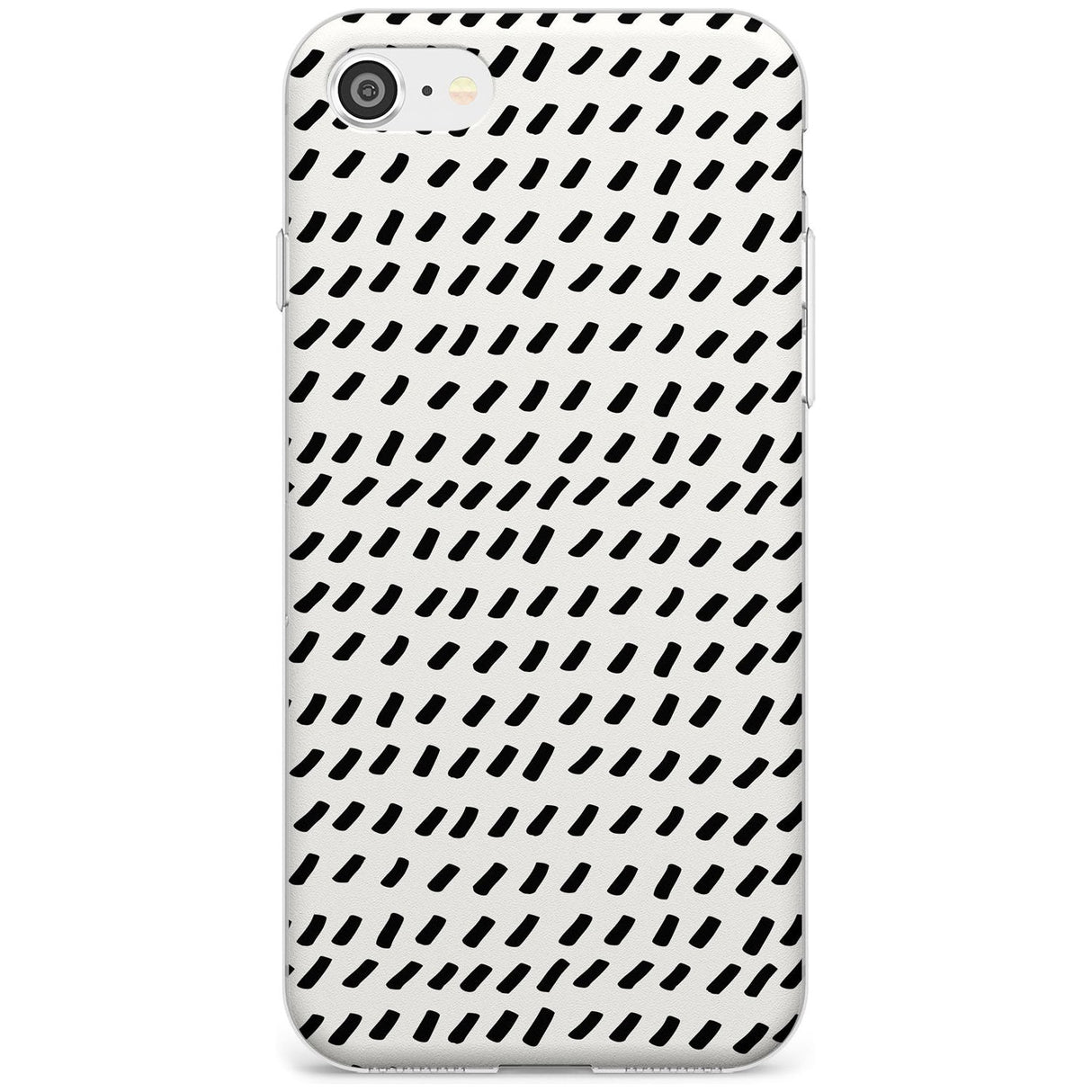 Hand Drawn Lines Pattern Slim TPU Phone Case for iPhone SE 8 7 Plus