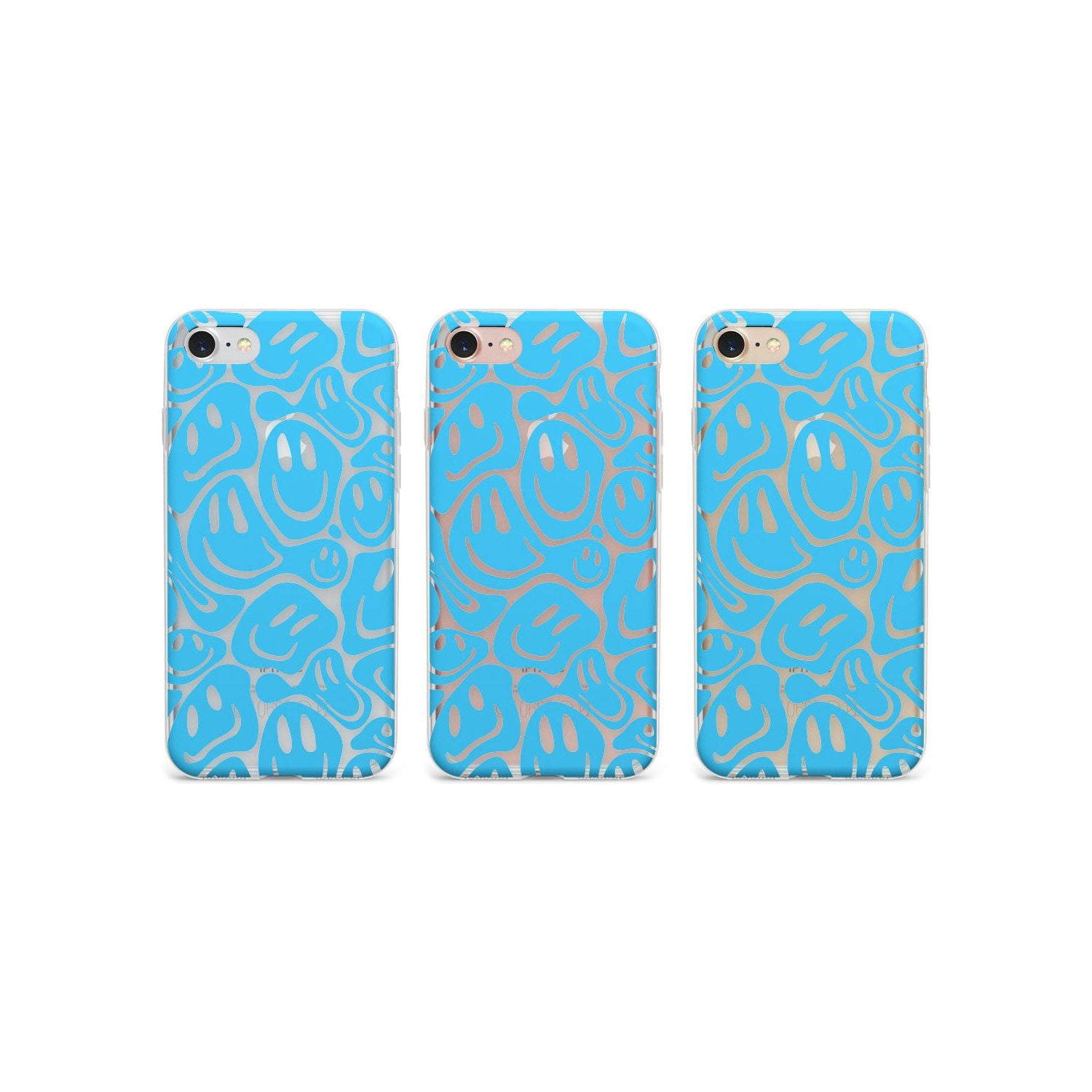 Blue Acid Faces Phone Case for iPhone SE