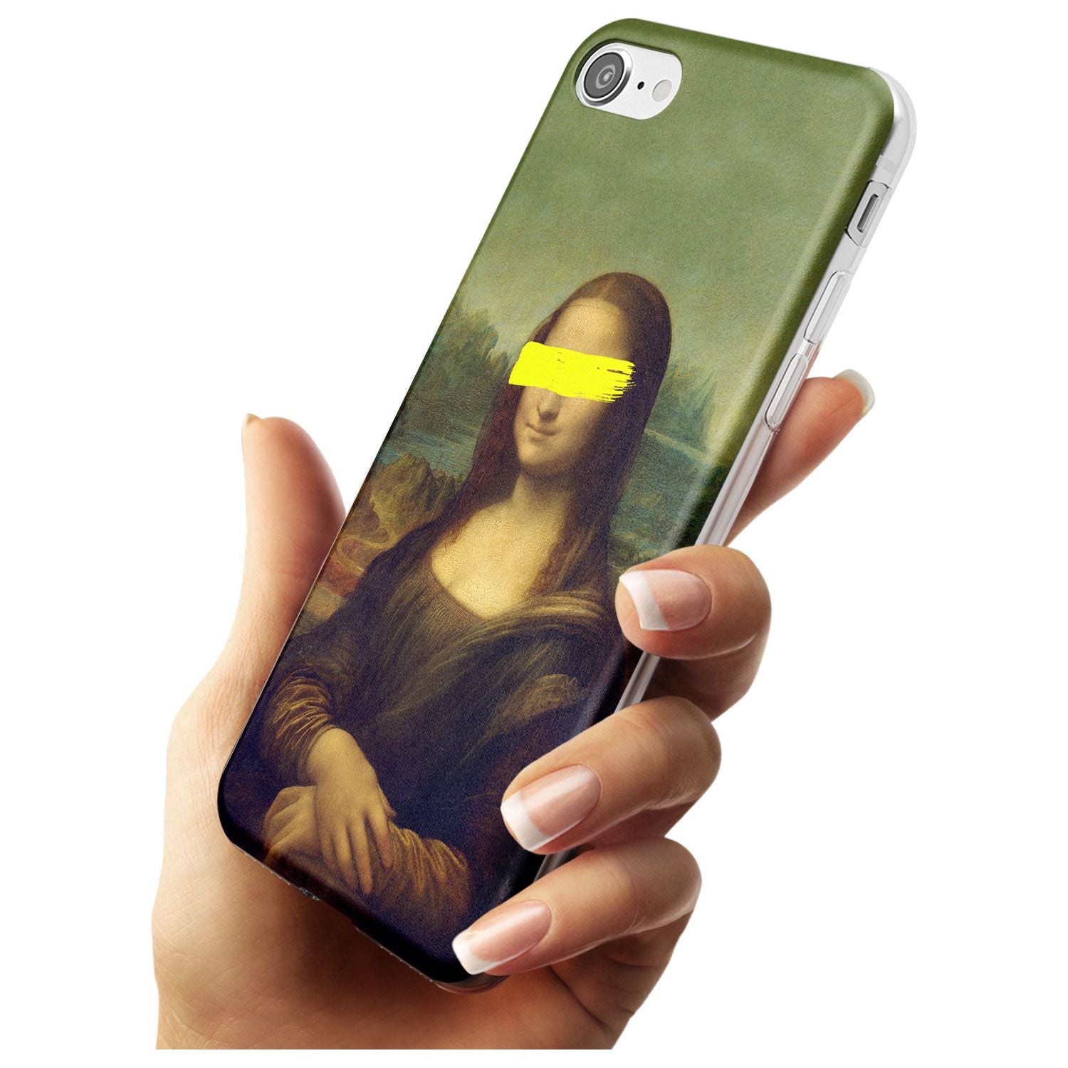 VANDALED MONA LISA Black Impact Phone Case for iPhone SE 8 7 Plus
