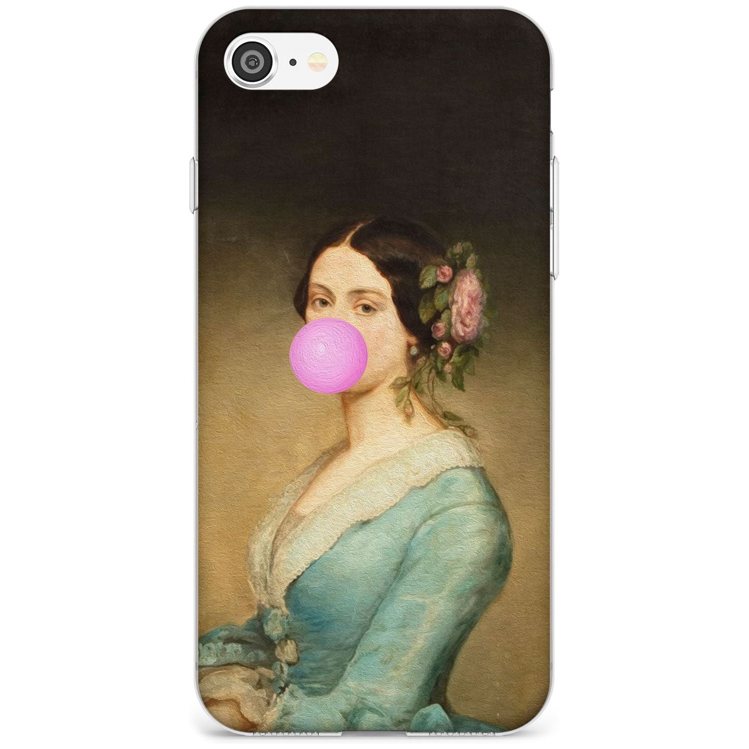 NOT SO ETIQUETTE Black Impact Phone Case for iPhone SE 8 7 Plus