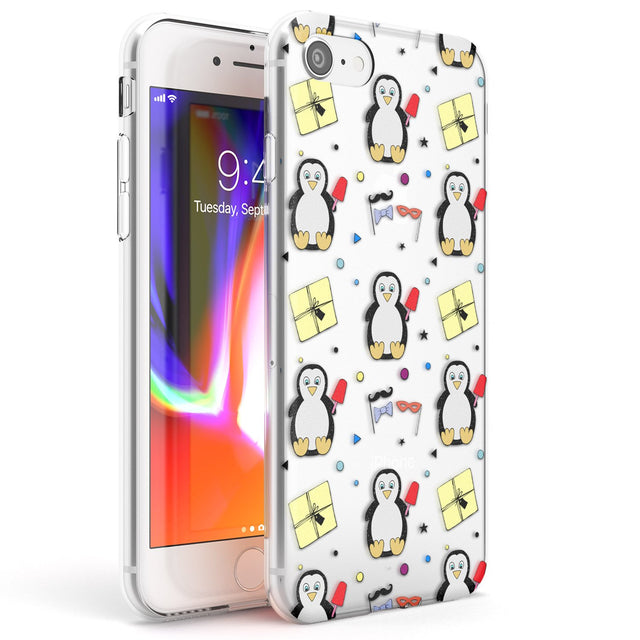 Cute Penguin Pattern Clear Phone Case iPhone 7/8 / Clear Case,iPhone SE / Clear Case Blanc Space
