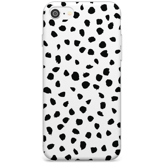 Dalmatian Print Black Impact Phone Case for iPhone SE 8 7 Plus
