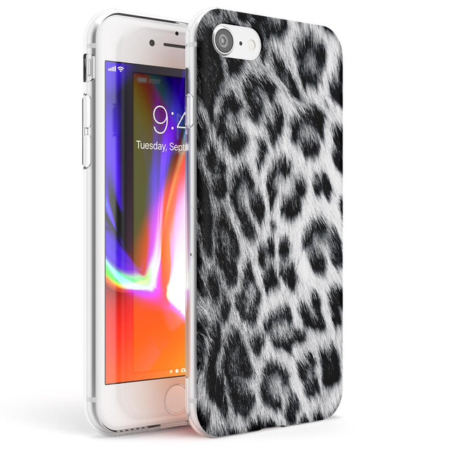 Animal Fur Pattern - Snow Leopard Phone Case iPhone 7/8 / Clear Case,iPhone SE / Clear Case Blanc Space