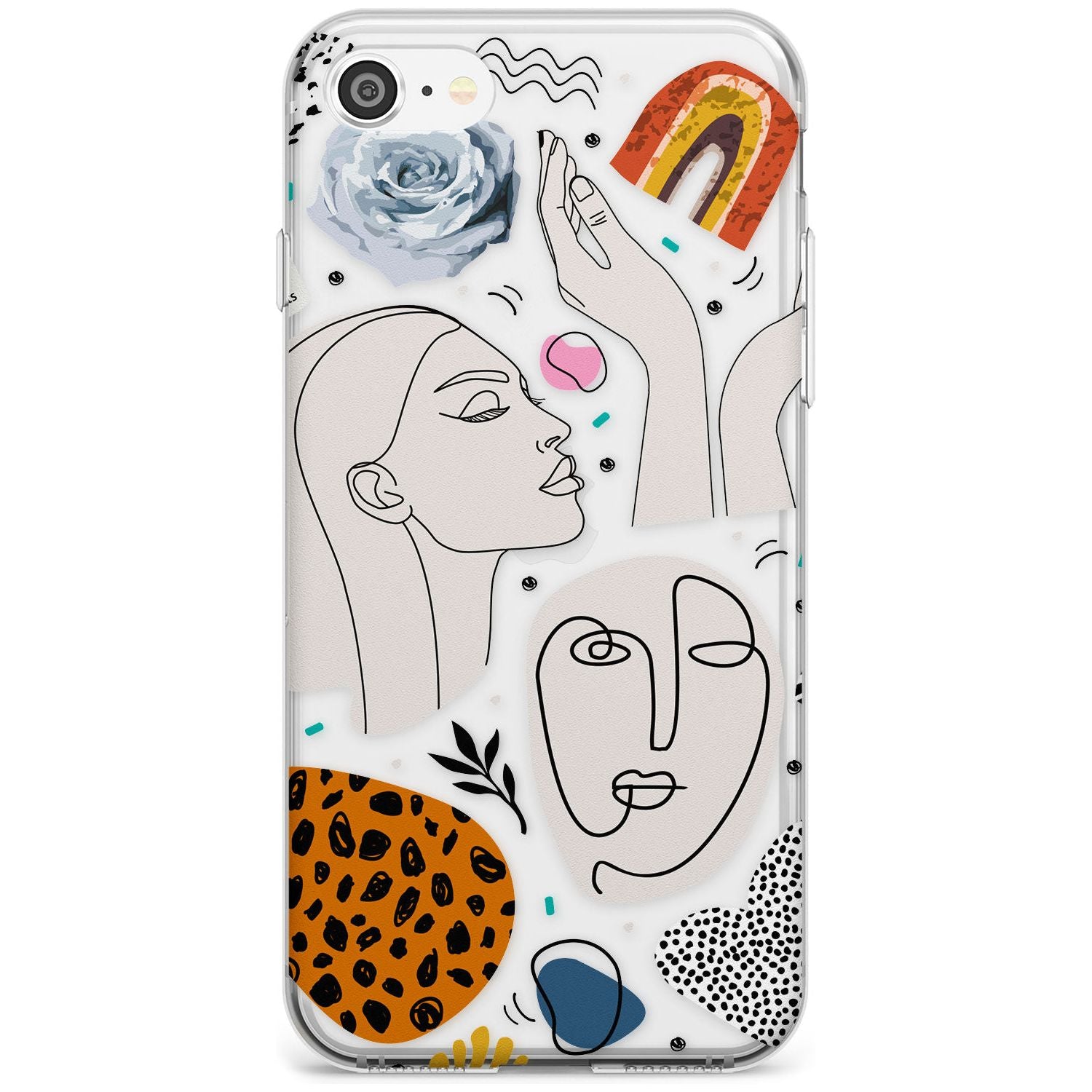 The Scrapbook Freak Black Impact Phone Case for iPhone SE 8 7 Plus