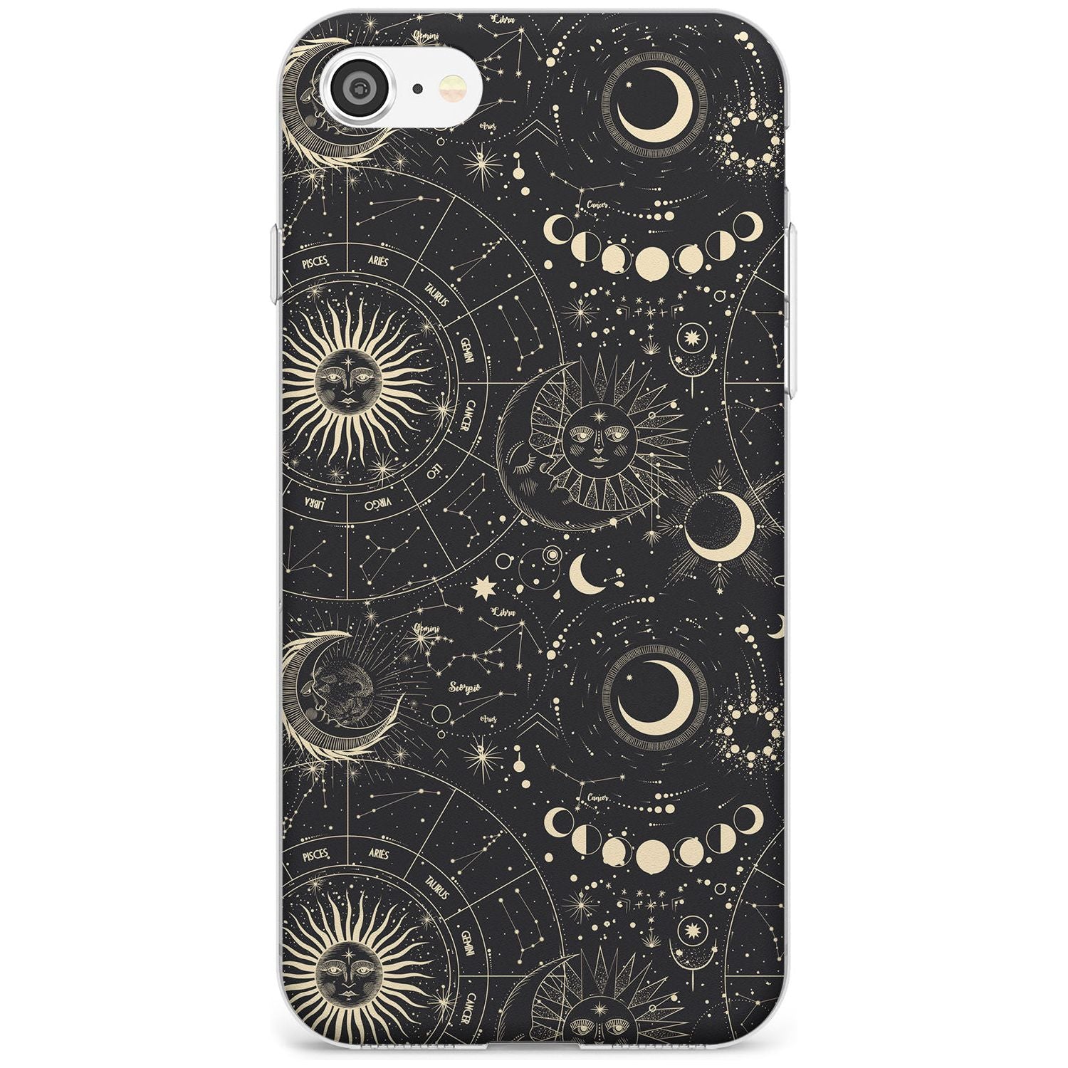 Suns, Moons & Star Signs Black Impact Phone Case for iPhone SE 8 7 Plus