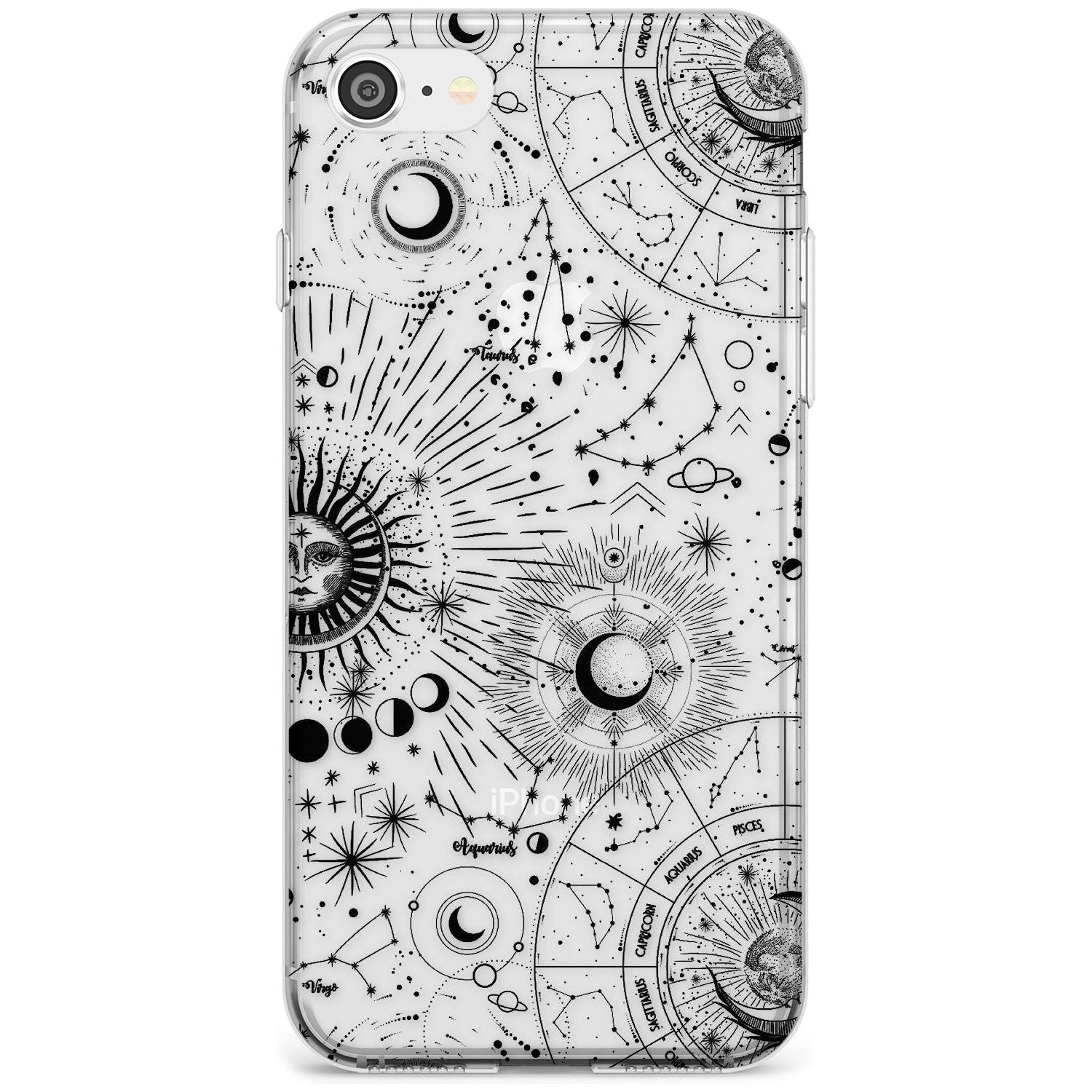 Suns & Constellations Astrological Slim TPU Phone Case for iPhone SE 8 7 Plus