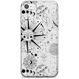 Large Sun Vintage Astrological Slim TPU Phone Case for iPhone SE 8 7 Plus