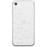 Boob Pattern (White) Black Impact Phone Case for iPhone SE 8 7 Plus