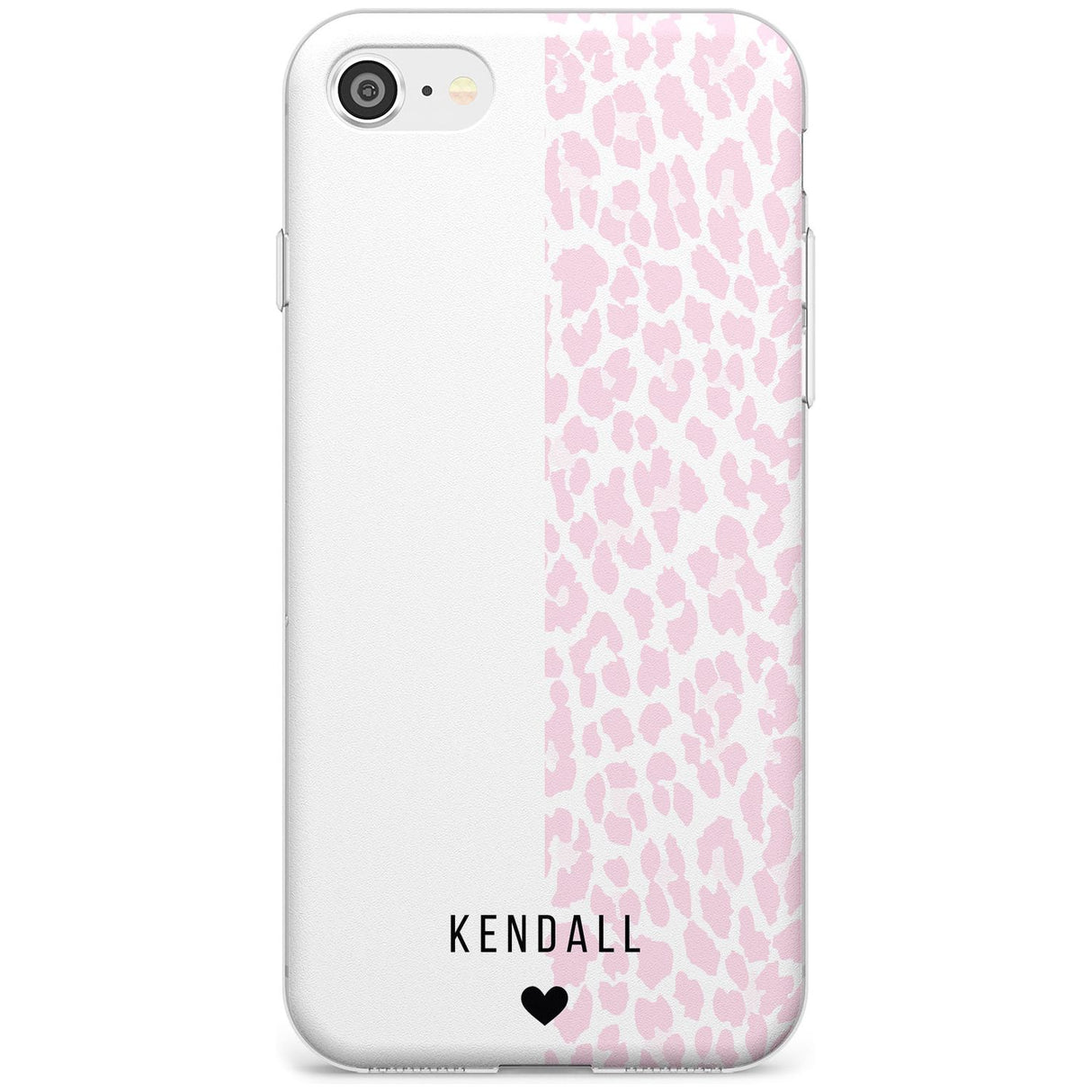 Custom Pink & White Leopard Spots iPhone Case  Slim Case Custom Phone Case - Case Warehouse