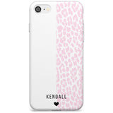 Custom Pink & White Leopard Spots iPhone Case  Slim Case Custom Phone Case - Case Warehouse