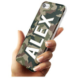 Classic Green Camo Black Impact Phone Case for iPhone SE 8 7 Plus