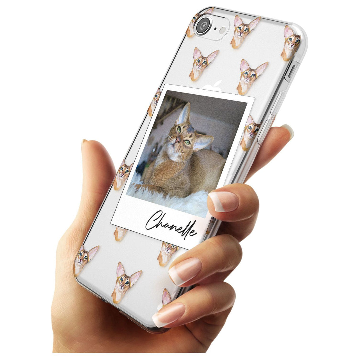 Personalised Abyssinian Cat Photo Slim TPU Phone Case for iPhone SE 8 7 Plus