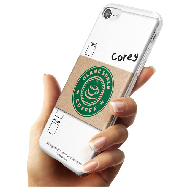 Personalised Coffee Cup Slim TPU Phone Case for iPhone SE 8 7 Plus