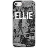 Grey Scale Fashion Collage iPhone Case  Slim Case Custom Phone Case - Case Warehouse