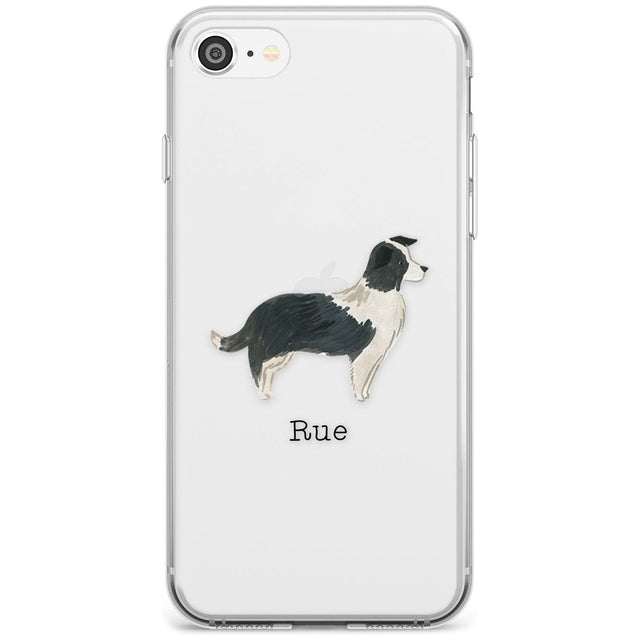 Border Collie Black Impact Phone Case for iPhone SE 8 7 Plus