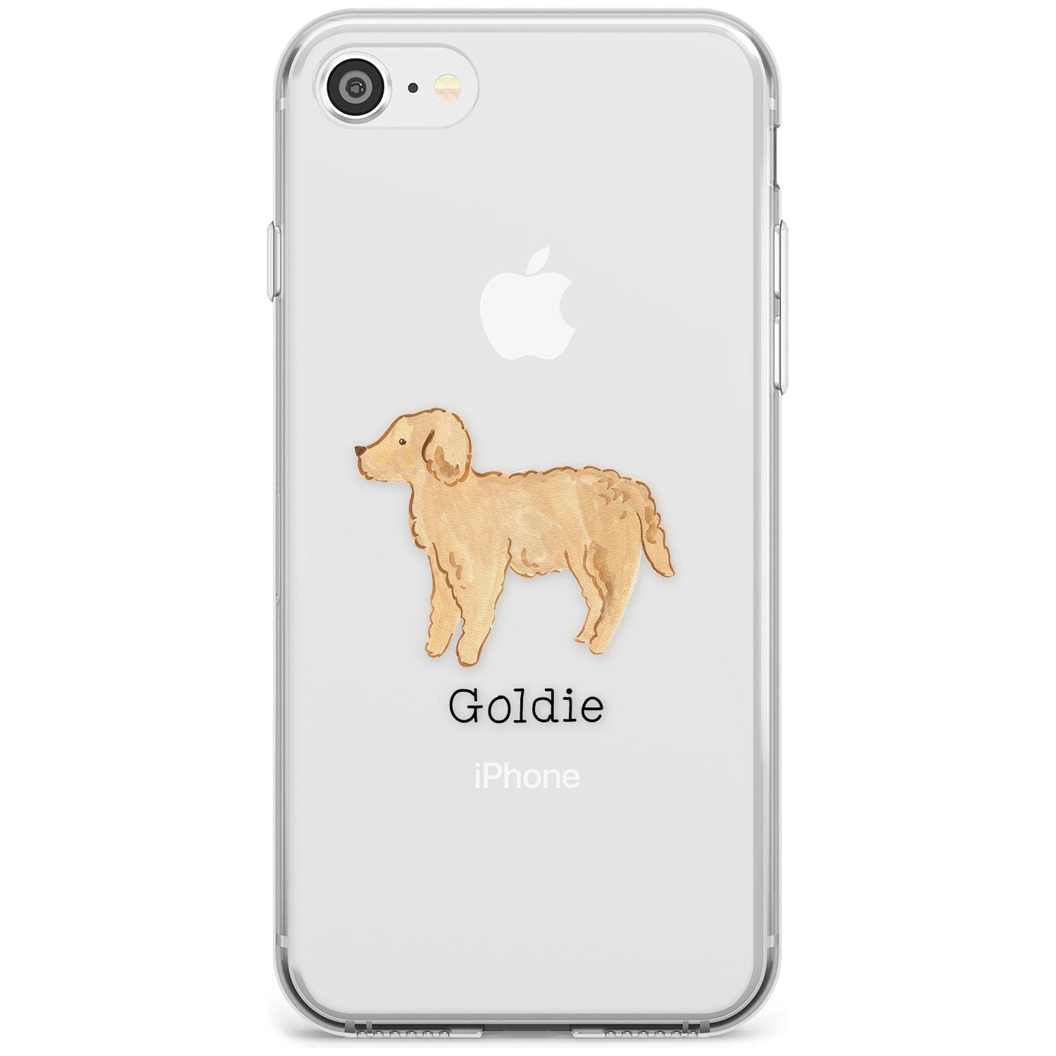 Hand Painted Goldendoodle Slim TPU Phone Case for iPhone SE 8 7 Plus