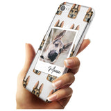 German Shepherd - Custom Dog Photo Black Impact Phone Case for iPhone SE 8 7 Plus