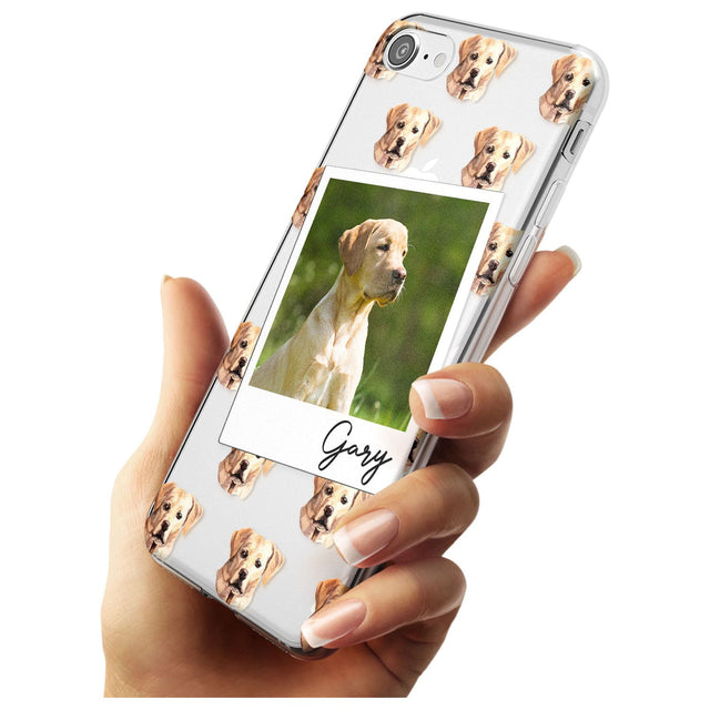 Labrador, Tan - Custom Dog Photo Black Impact Phone Case for iPhone SE 8 7 Plus