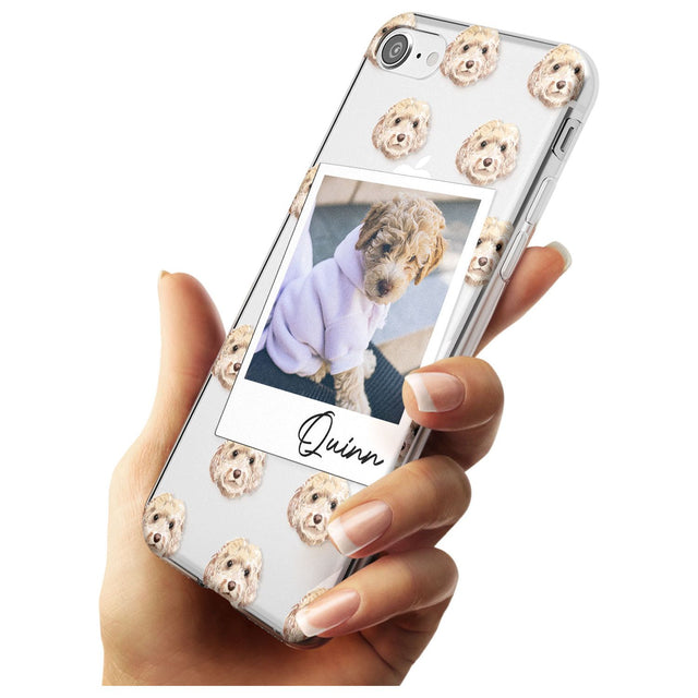 Cockapoo, Cream - Custom Dog Photo Black Impact Phone Case for iPhone SE 8 7 Plus
